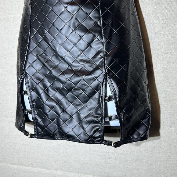 FOH Faux Leather Chemise - Picture 4 of 6